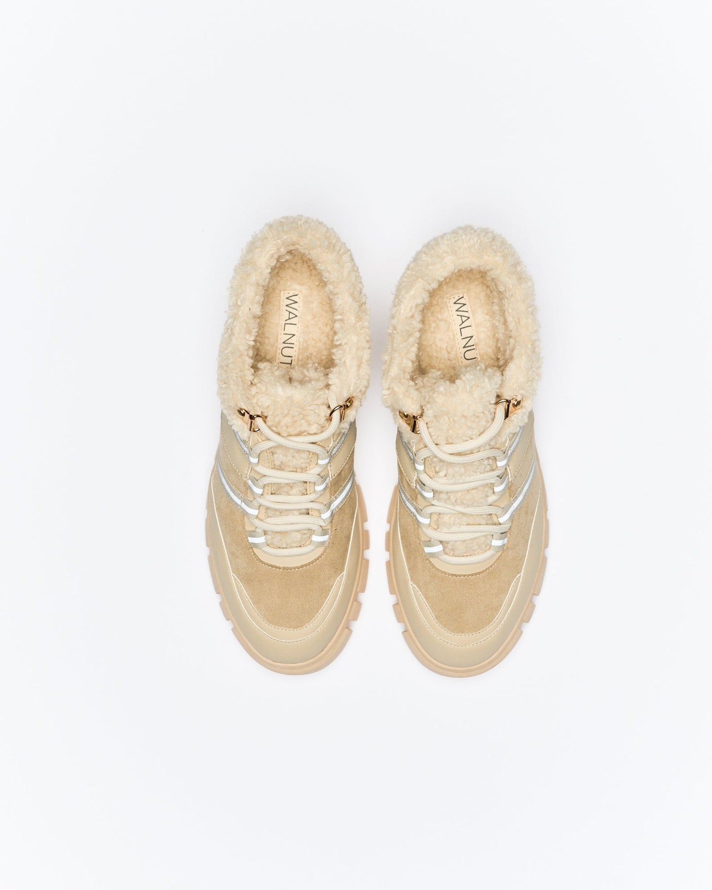 Walnut Melbourne Naomi Sherpa Boot (Beige)