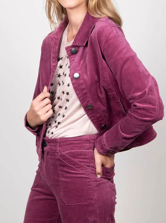 NEW LONDON CORD UPHALL JACKET (Purple)