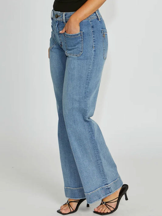NEW LONDON VICTORY WIDE LEG JEAN (Denim)