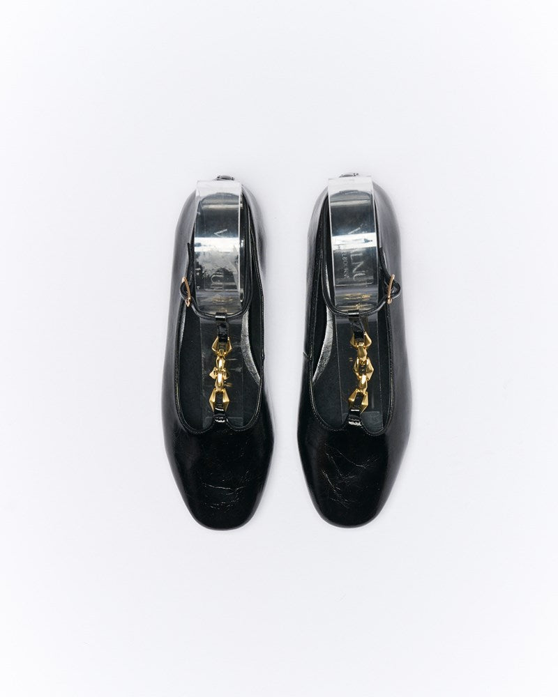 Walnut Melbourne Nora Ballet (Black Crinkle)