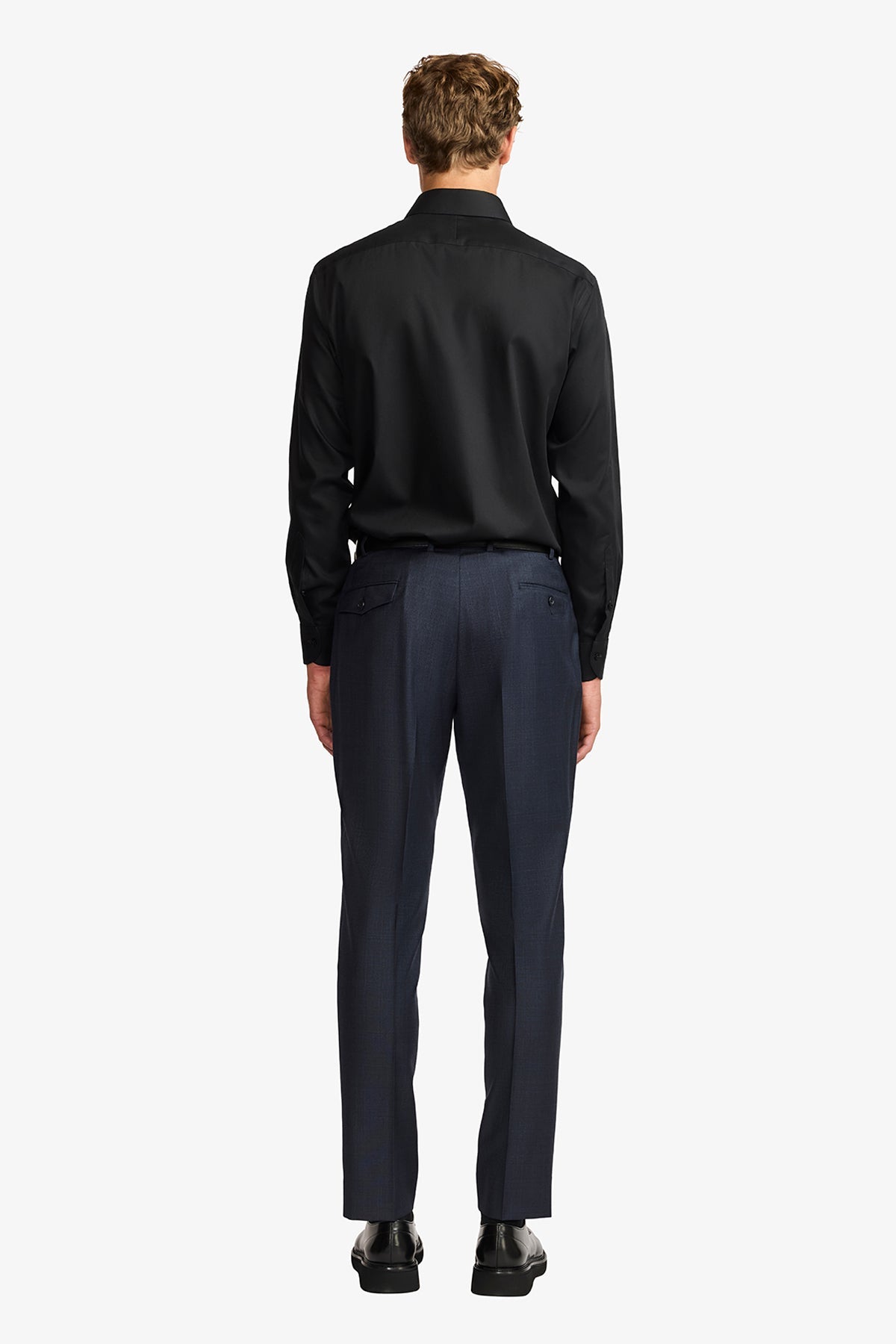 Anthony Squires Norris formal shirt fine twill (Black)