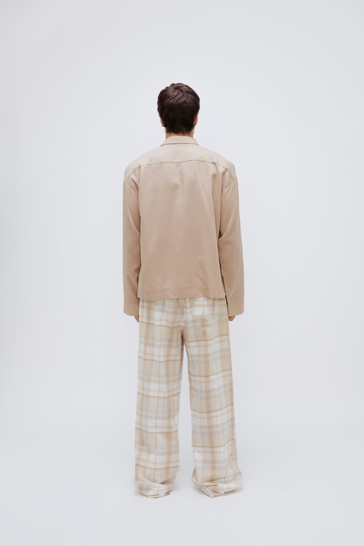 NUNE Long Sleep Pant Flannel (Oat Check)