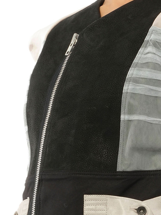 RICK OWENS Nymph Biker Leather (Black White)