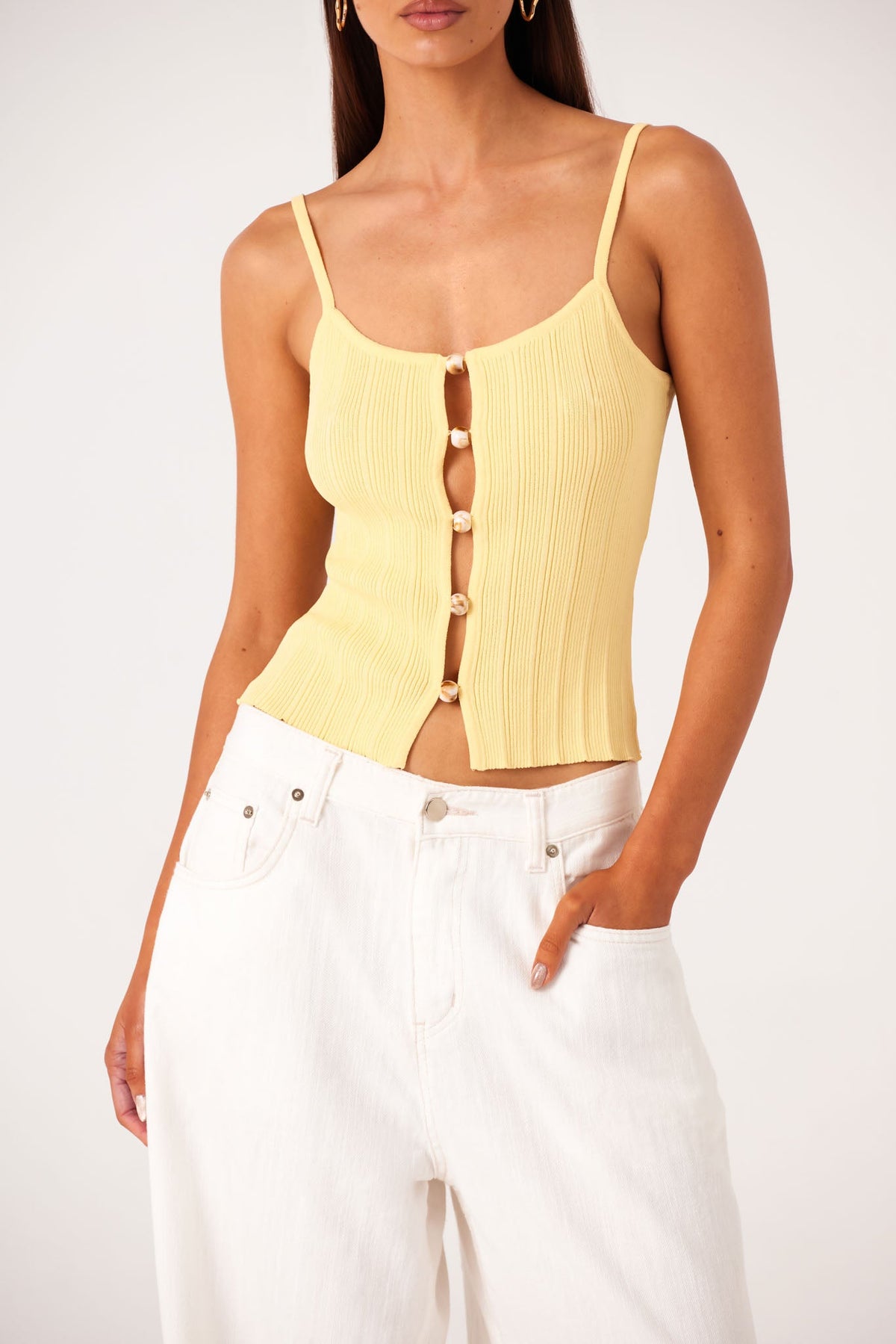 SNDYS ODESSA KNIT TANK TOP (Pollen)