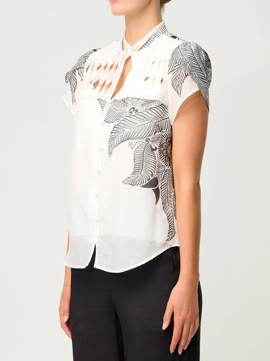 ONCE WAS DALIA SHIRT (Ivory Cassablanca)