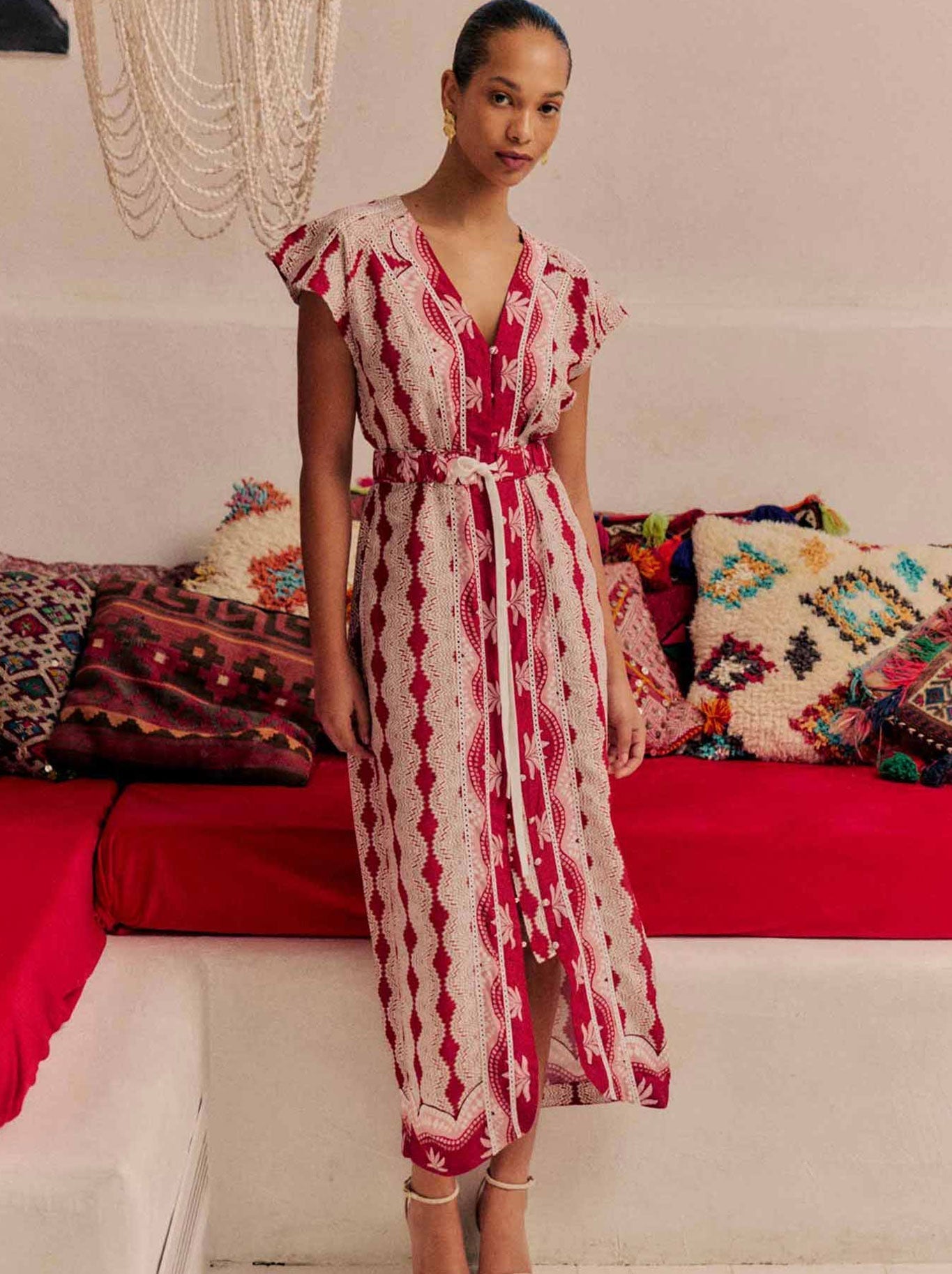 ONCE WAS MAYA DRESS (Marakesh Ruby)