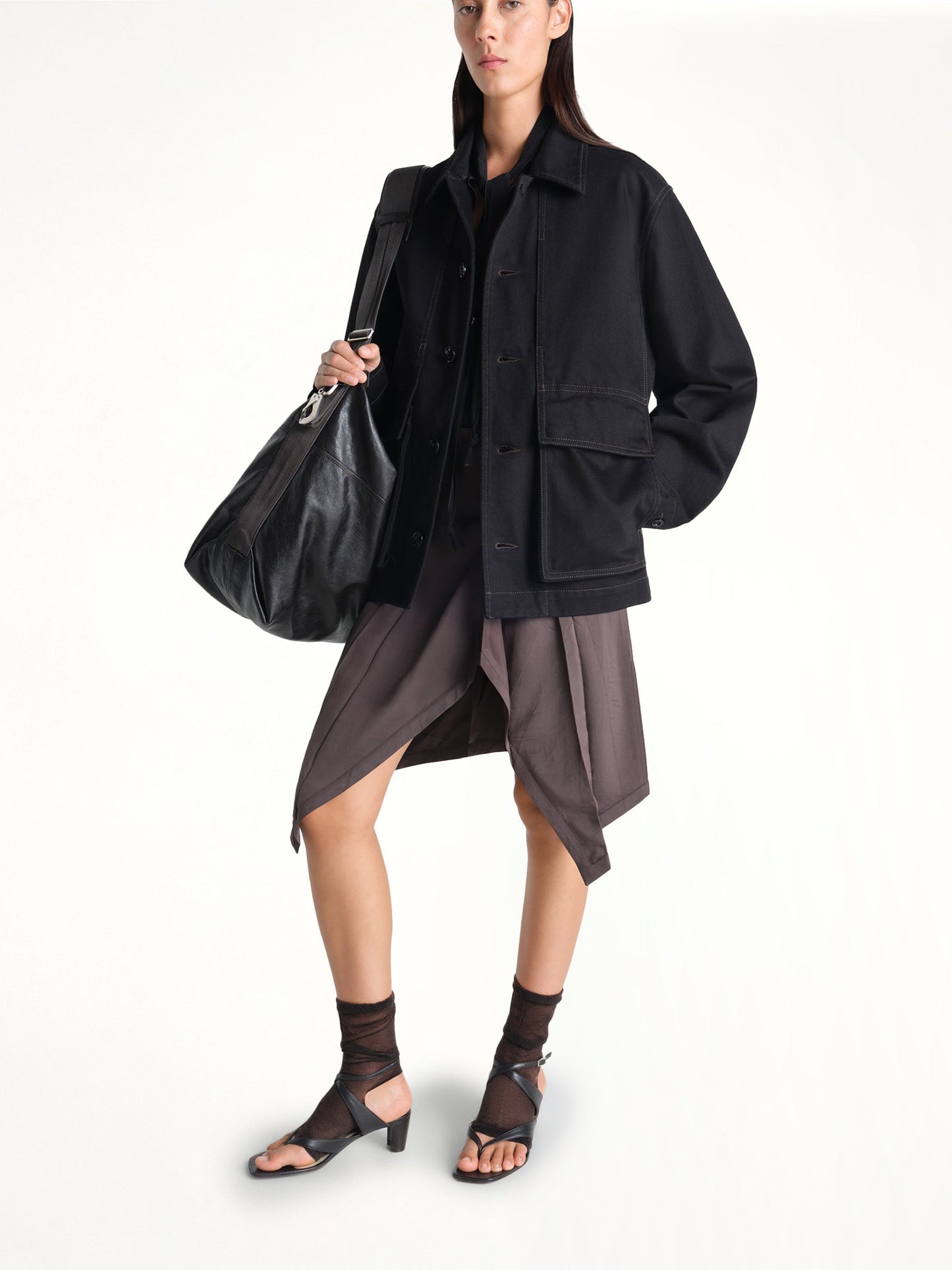 LEMAIRE Boxy Heavy Jacket (Black)
