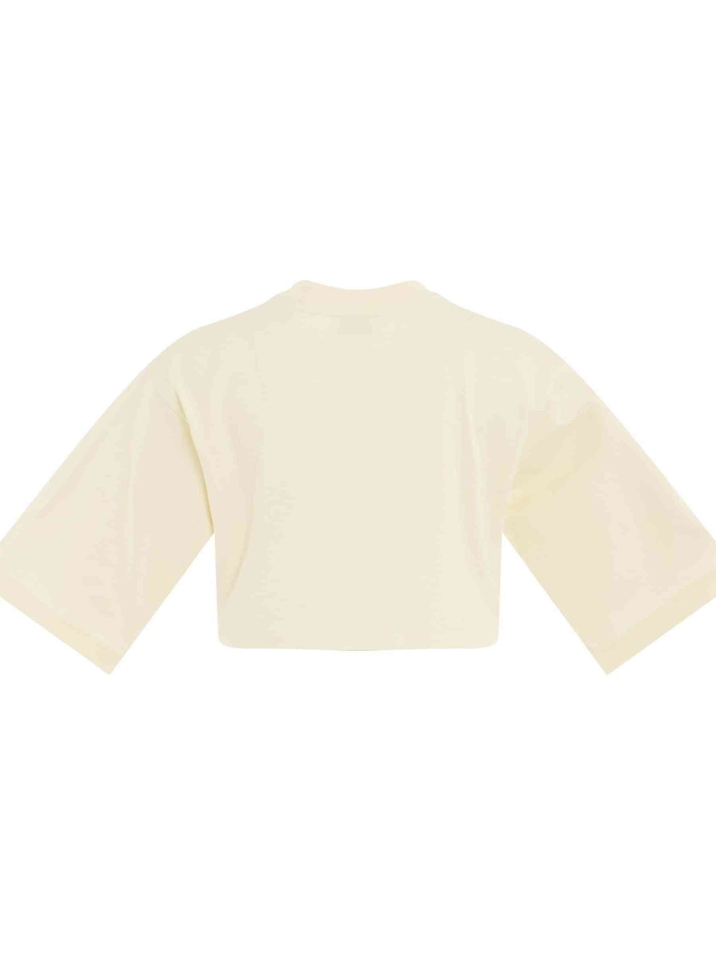 OFF-WHITE Big Logo X Crop T-Shirt (Beige)