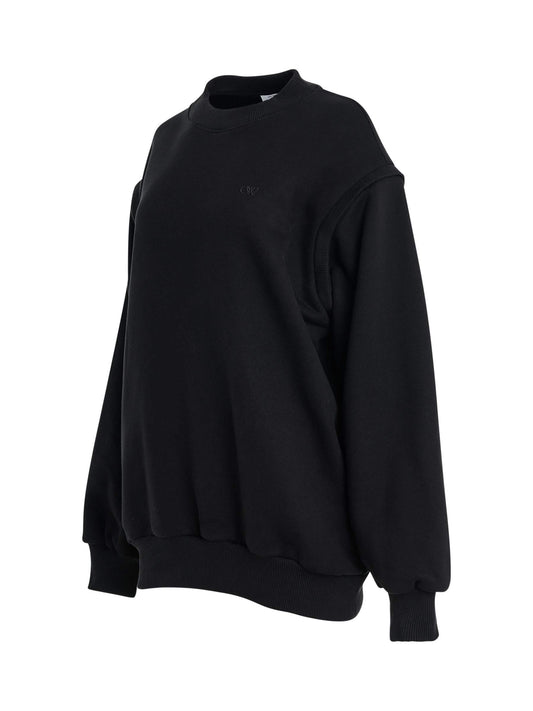 OFF-WHITE Small Arrow Bow Twist Sweatshirt (Black)