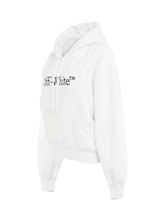OFF-WHITE Big Logo Bookish Oversize Hoodie (White)