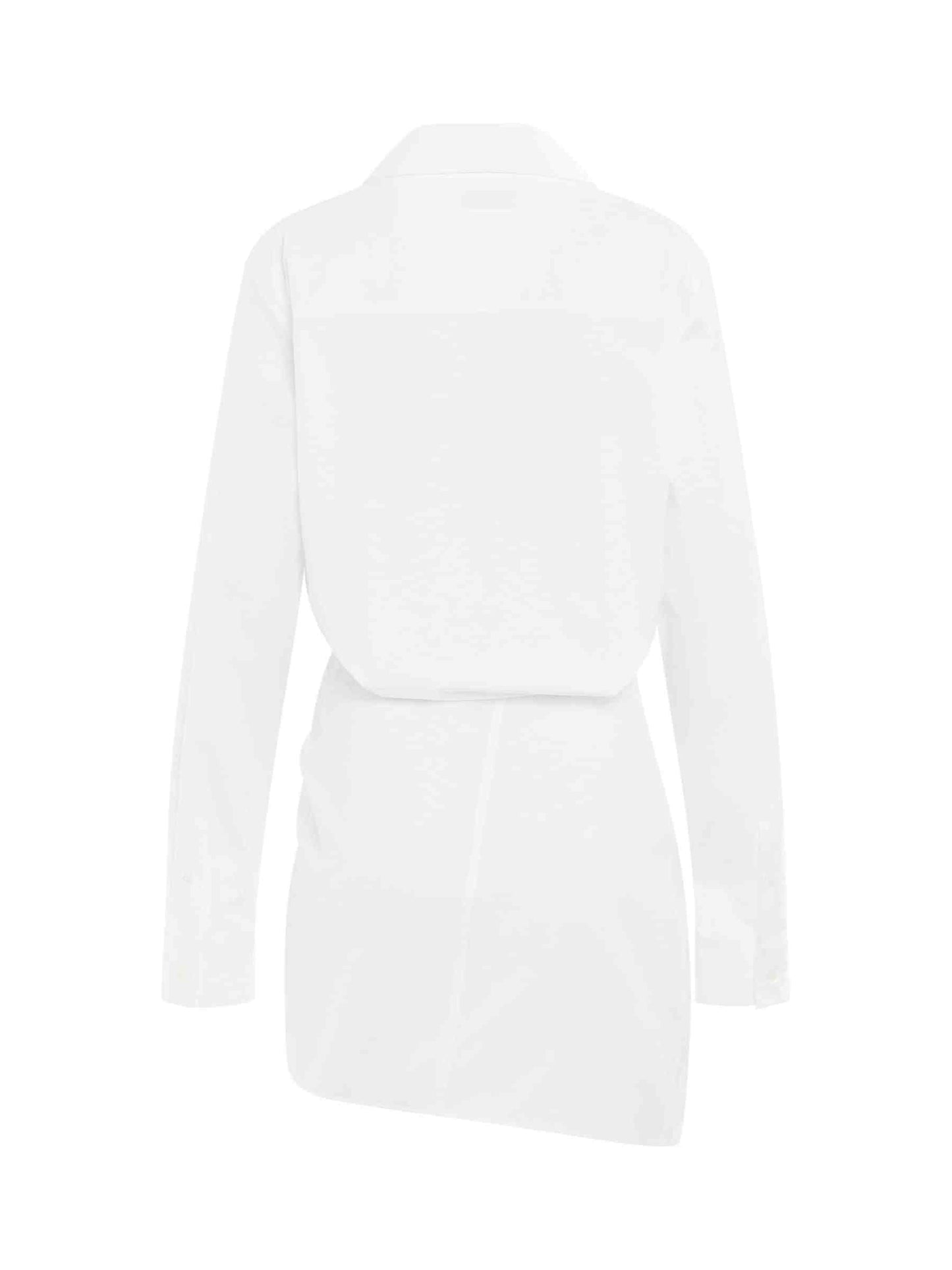 OFF-WHITE Poplin Twist Shirt Dress (White)