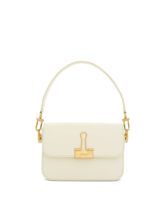 OFF-WHITE Plain Binder Shoulder Bag (Beige)