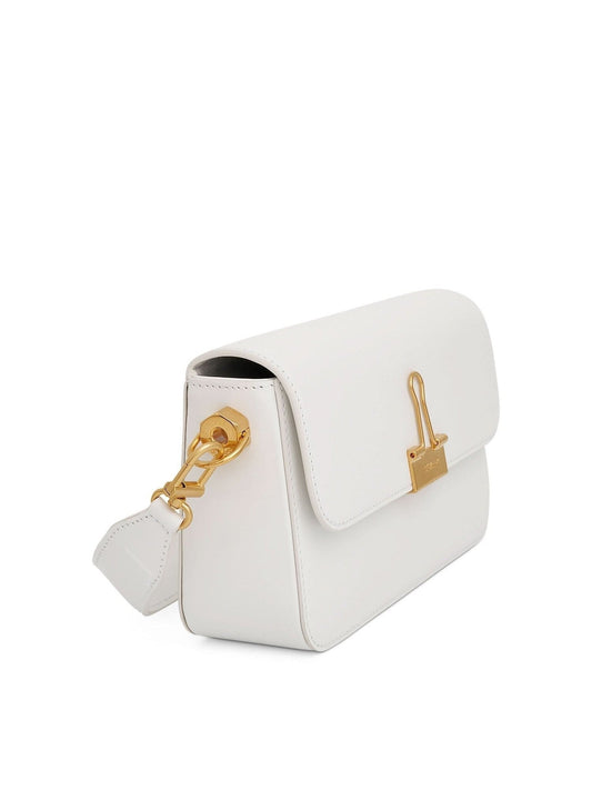 OFF-WHITE Plain Binder Small Shoulder Bag (White)