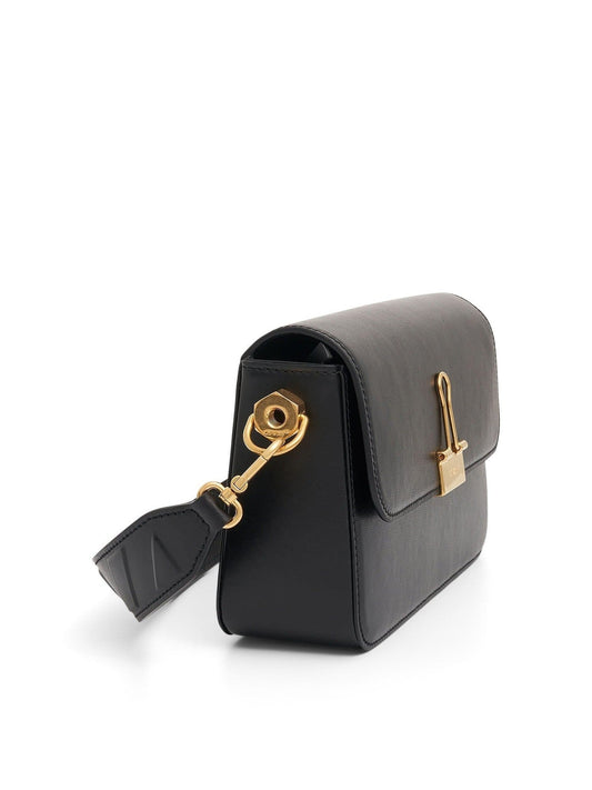 OFF-WHITE Plain Binder Medium Shoulder Bag (Black)