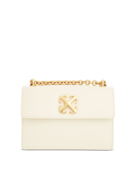 OFF-WHITE Jitney 2.0 Shoulder Chain Bag (White)