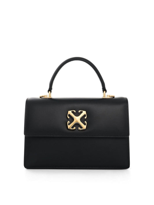 OFF-WHITE Jitney 1.4 Top Handle Bag (Black)
