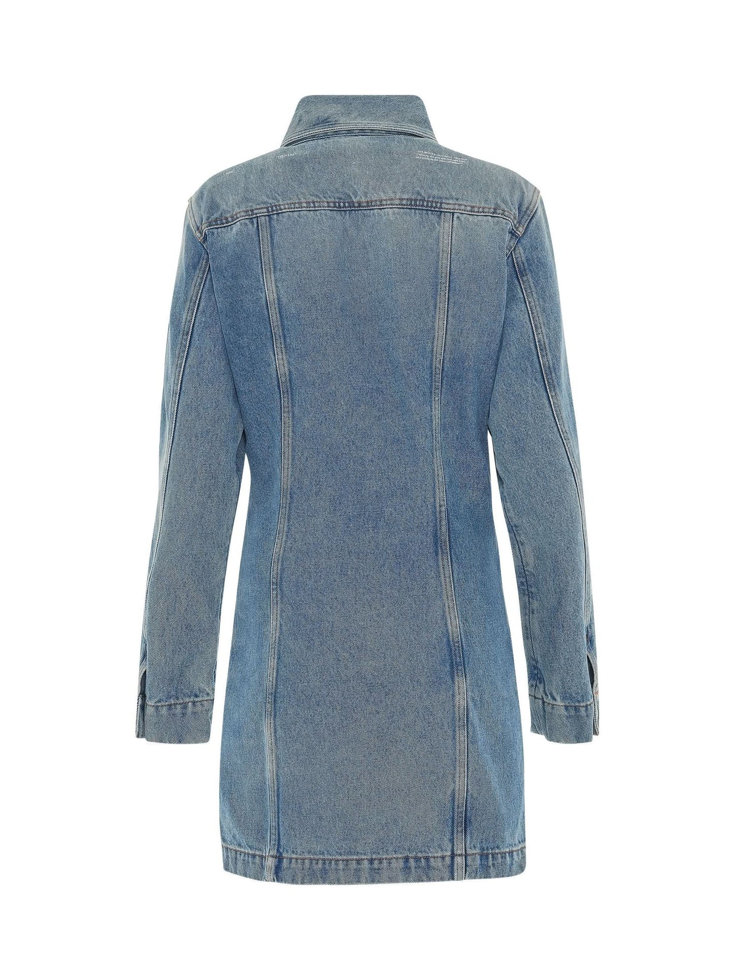 OFF-WHITE Denim Mini Dress (Blue)