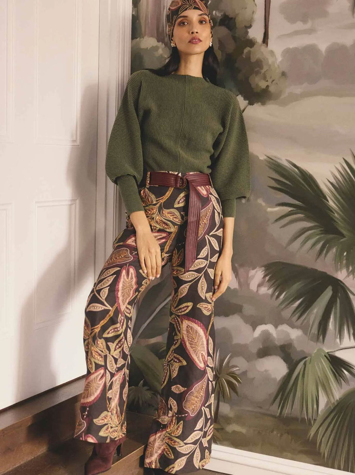 ONCE WAS ADELE PANT (Dark Tropique)