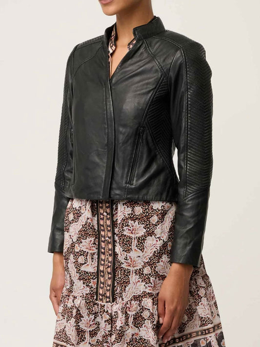 ONCE WAS BLAIRE LEATHER JACKET (Black)