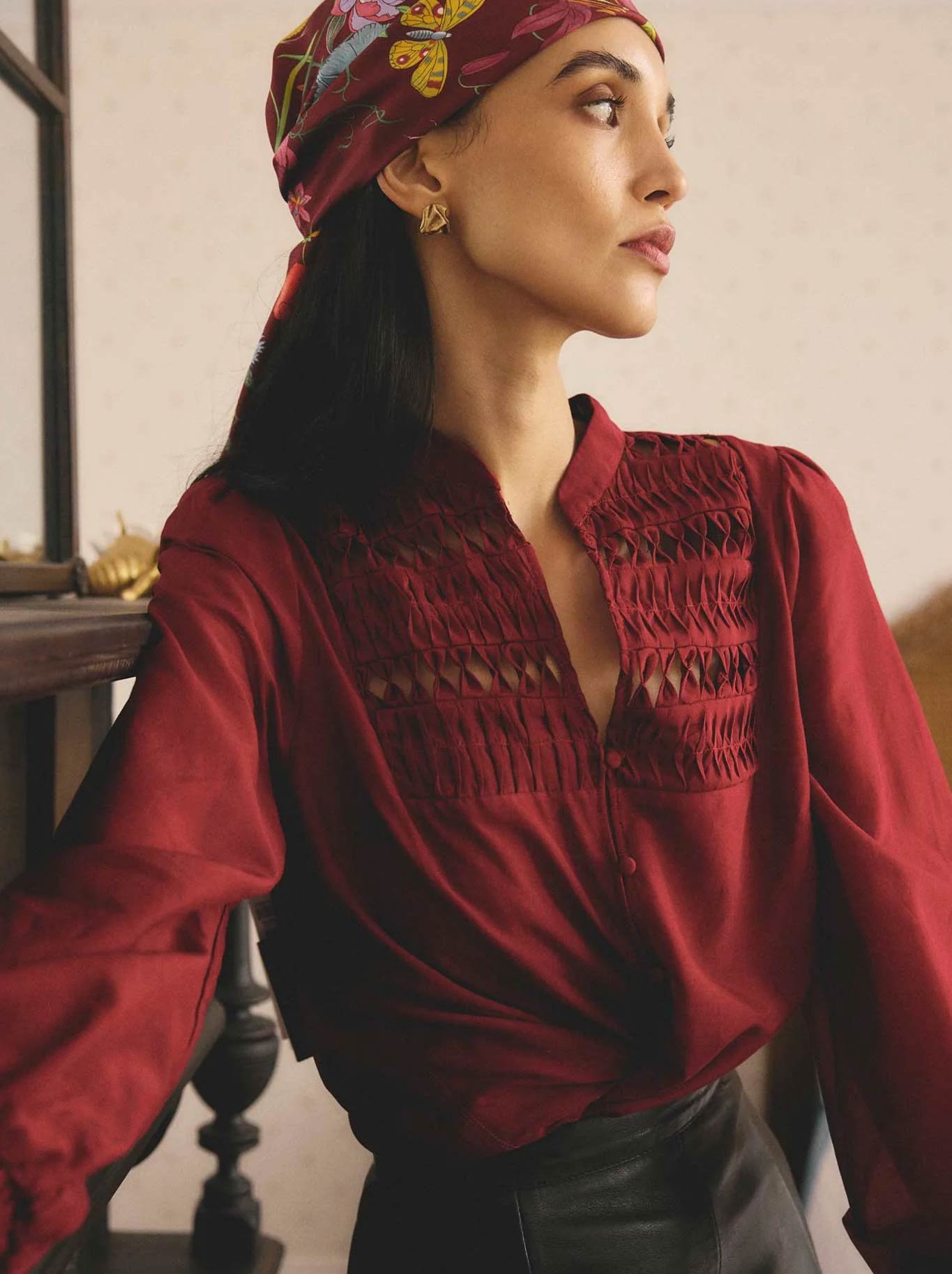 ONCE WAS GILLIAN SHIRT (Ruby)