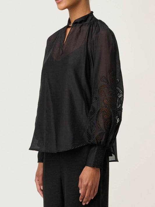 ONCE WAS SIMONA BLOUSE (Black)