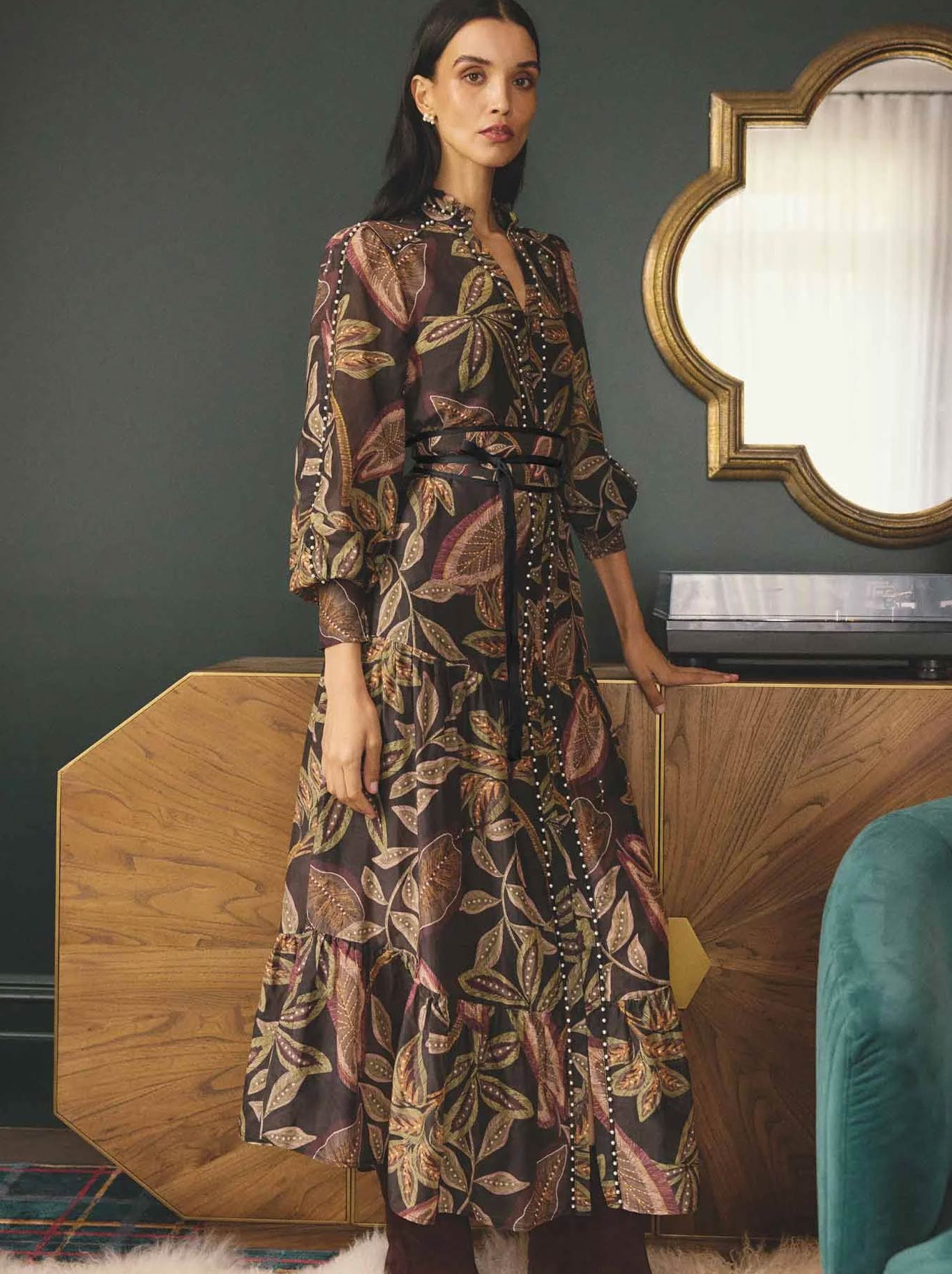 ONCE WAS WANDERLUST DRESS (Dark Tropique)