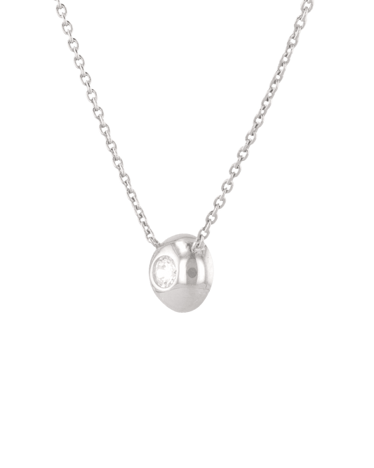 LAVANA Orbit Silver Diamond Necklace