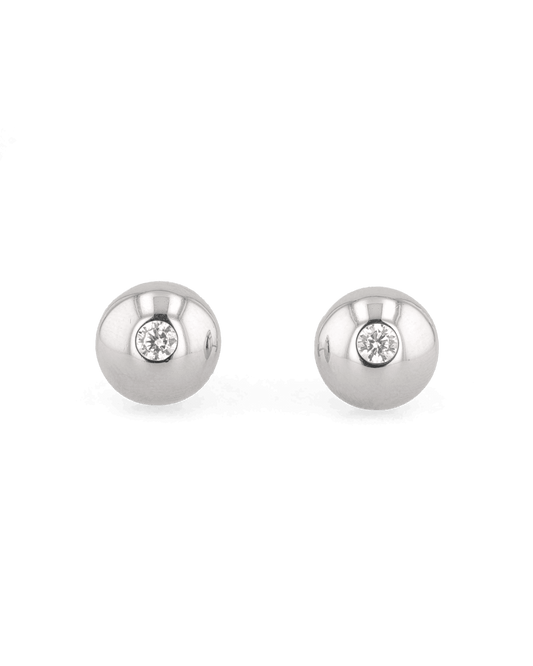 LAVANA Orbit Silver Stud Earrings