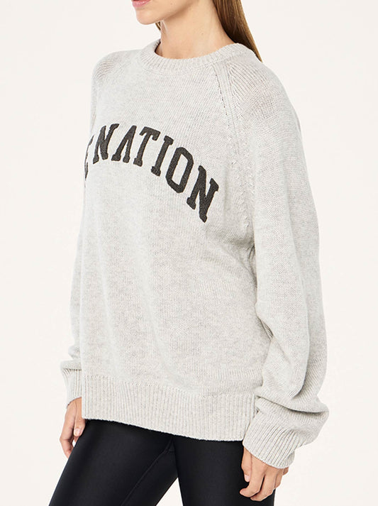 P.E NATION LEGACY KNIT CREW (Snow)