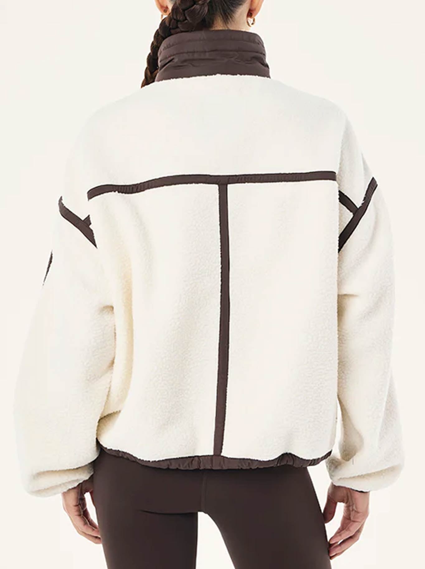 P.E NATION LENNON SHERPA JACKET (Whisper White/Coffee)