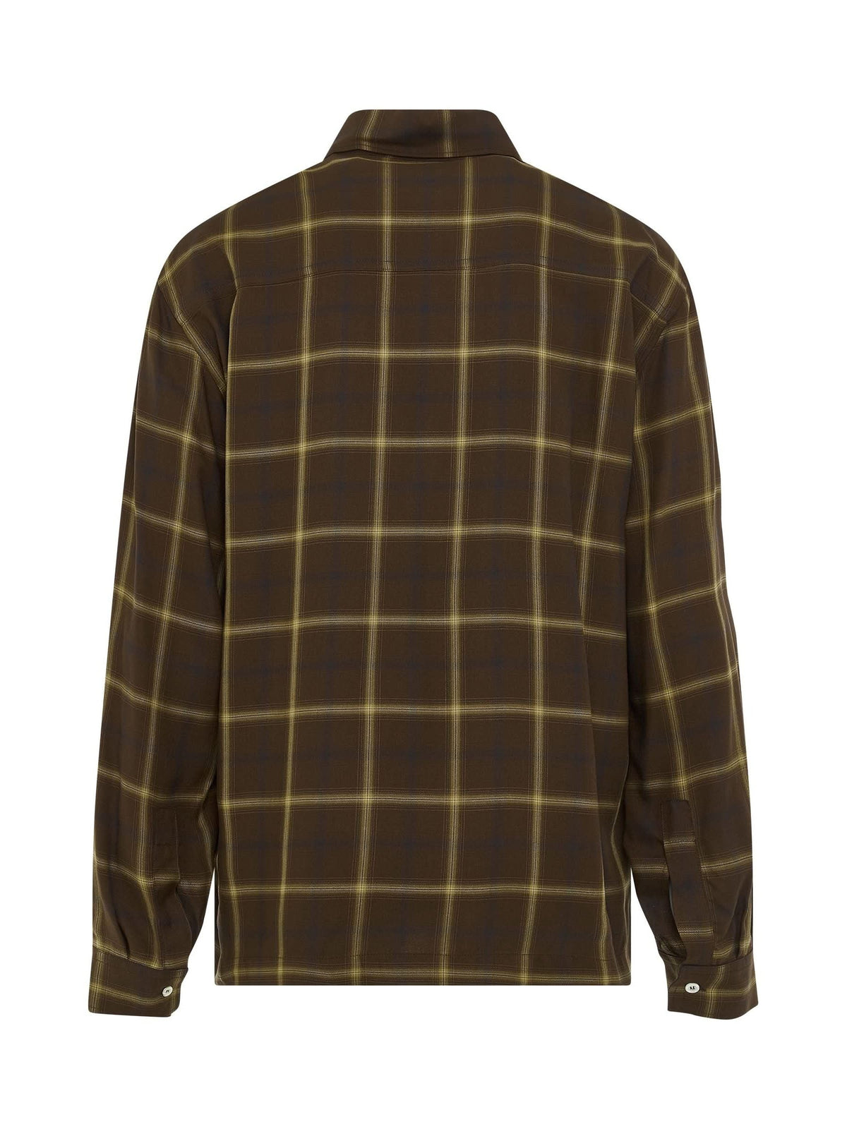 PALM ANGELS Monogram Check Shirt (Brown)