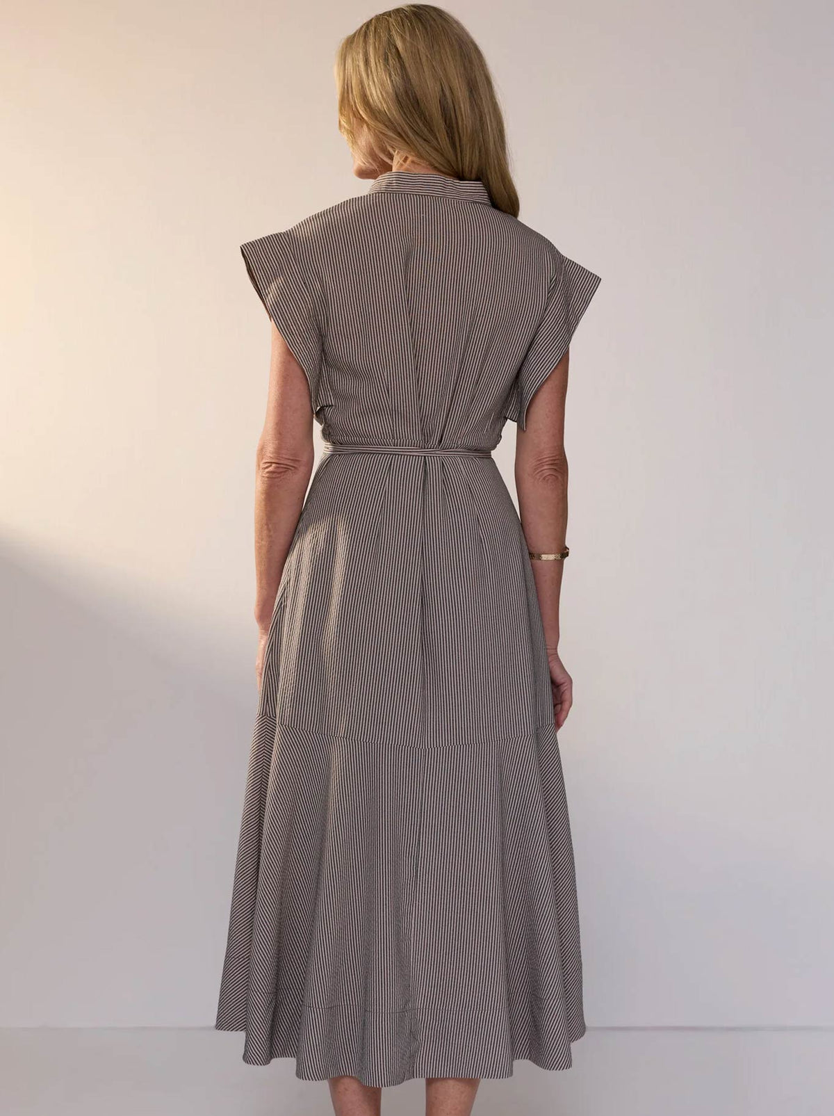 POL DYLAN DRESS (Shadow Stripe)