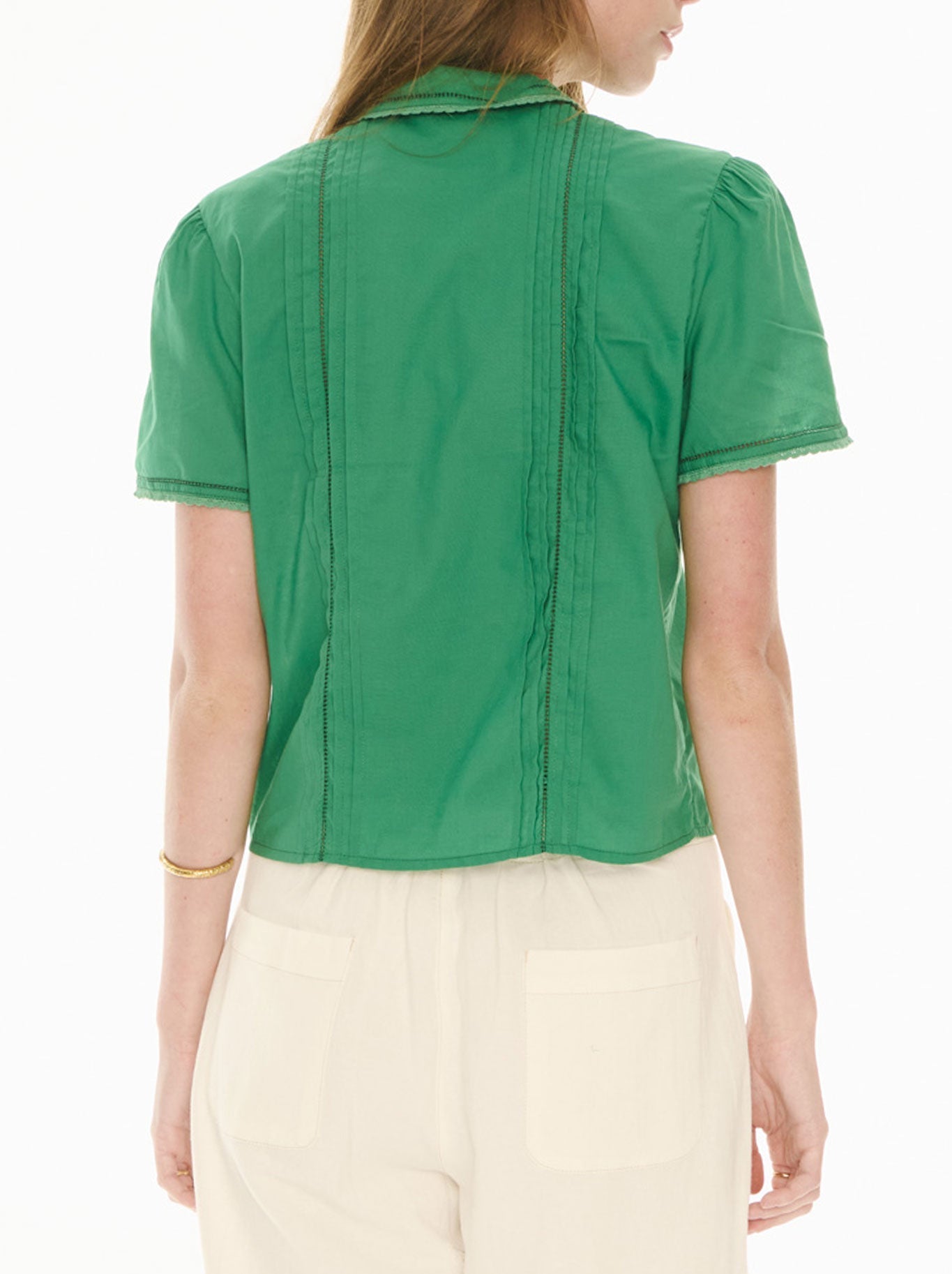 POL NOVA TUCKED SHIRT (Green)