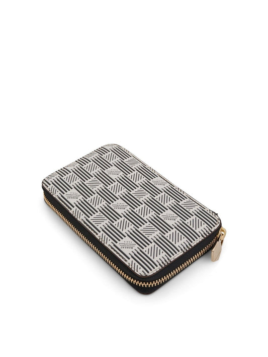 MOREAU Compact Zip Wallet (White)