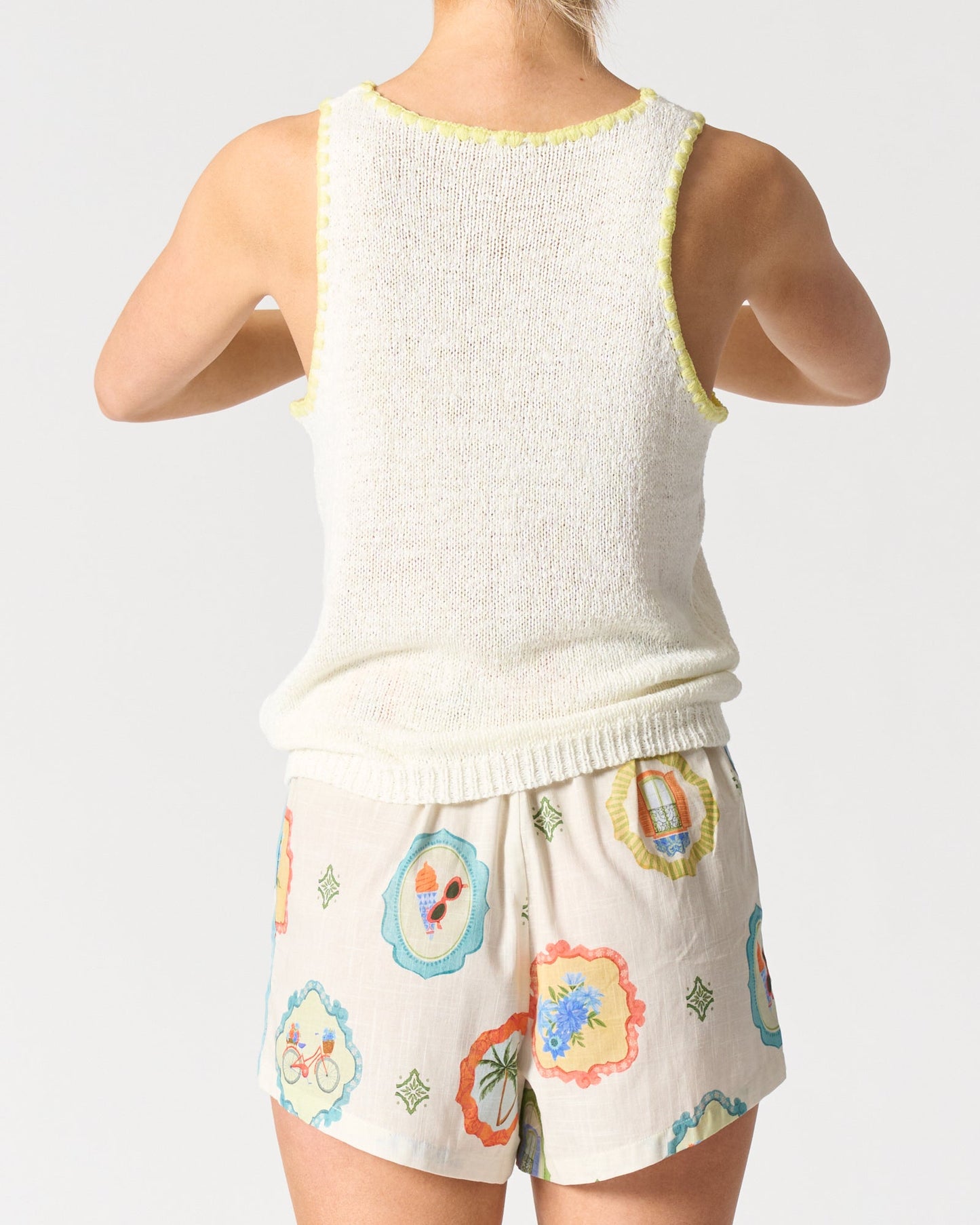 Walnut Melbourne Pasadena tank (White)