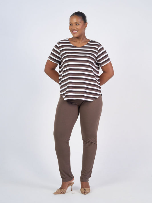 Lou Lou Patti Bamboo Full-Length Pant (Chocolate)