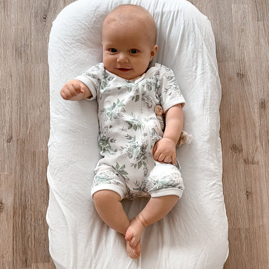 Snuggle Bug SS Zip Romper