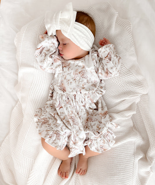 Barn Owl Ruffle Dress