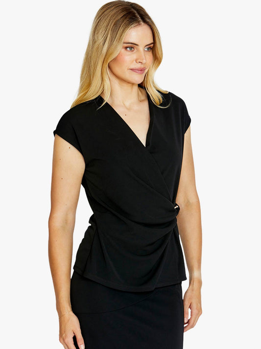 PINGPONG ARLEE WRAP TOP (Black)