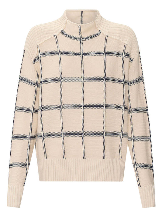 POL SABLE FUNNEL KNIT (Pebble)