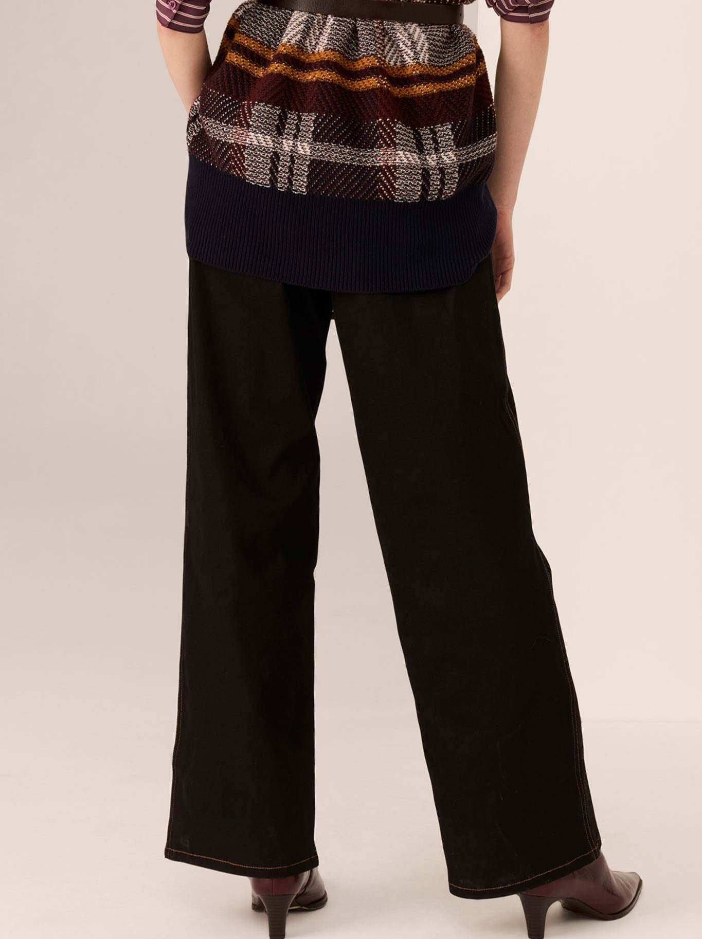 POL LANA WIDE LEG JEAN (Black)