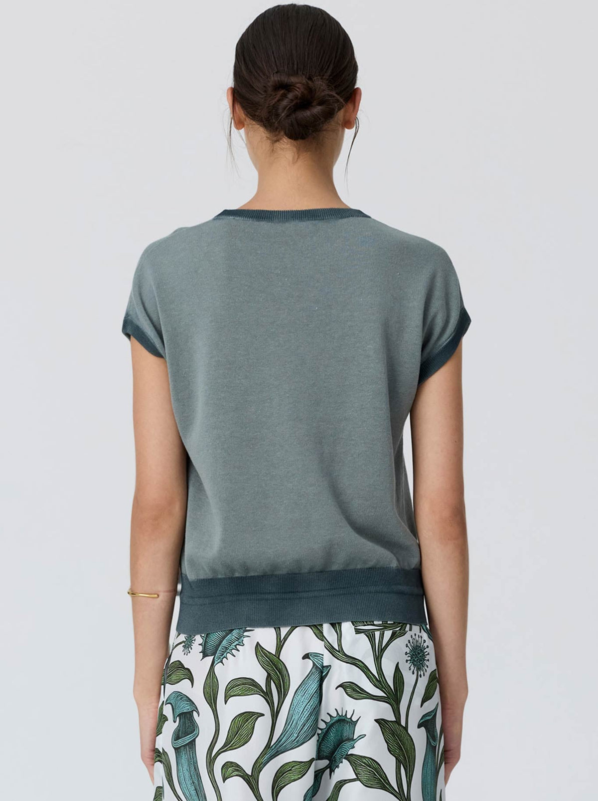 POL REED PAINTED KNIT (Ocean Teal)
