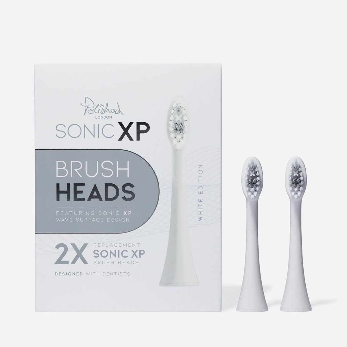 Polished London Sonic Xp Replacement Toothbrush Heads Wht