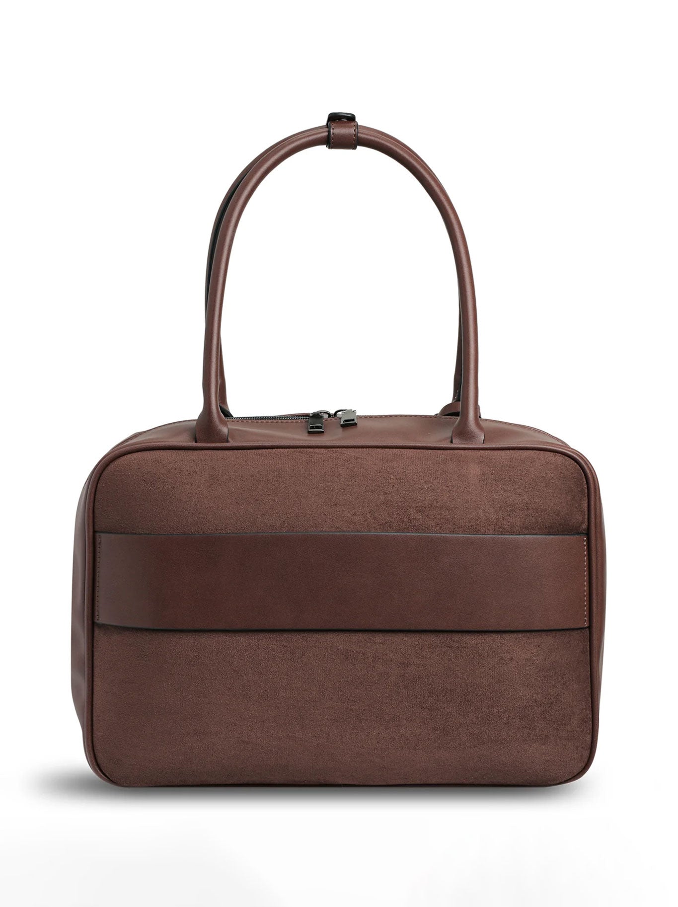 PRENE THE HARLOW FAUX SUEDE BAG (Chocolate Suede)