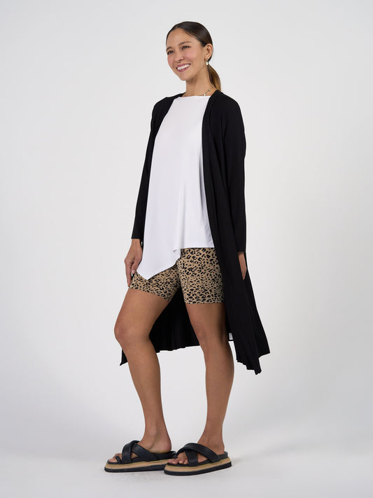 Lou Lou James Anti-Chafe Bamboo Bike Shorts (Brown Leopard)