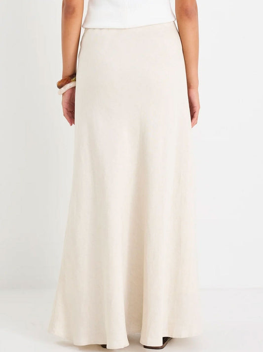 Re:Union The Label Lagos Linen Maxi Skirt (Natural)
