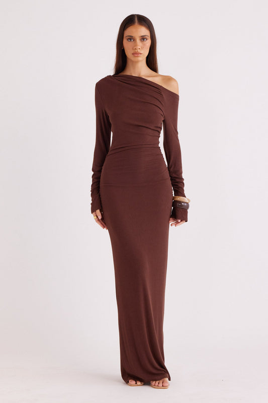 SNDYS REYNA MAXI DRESS (Chocolate)
