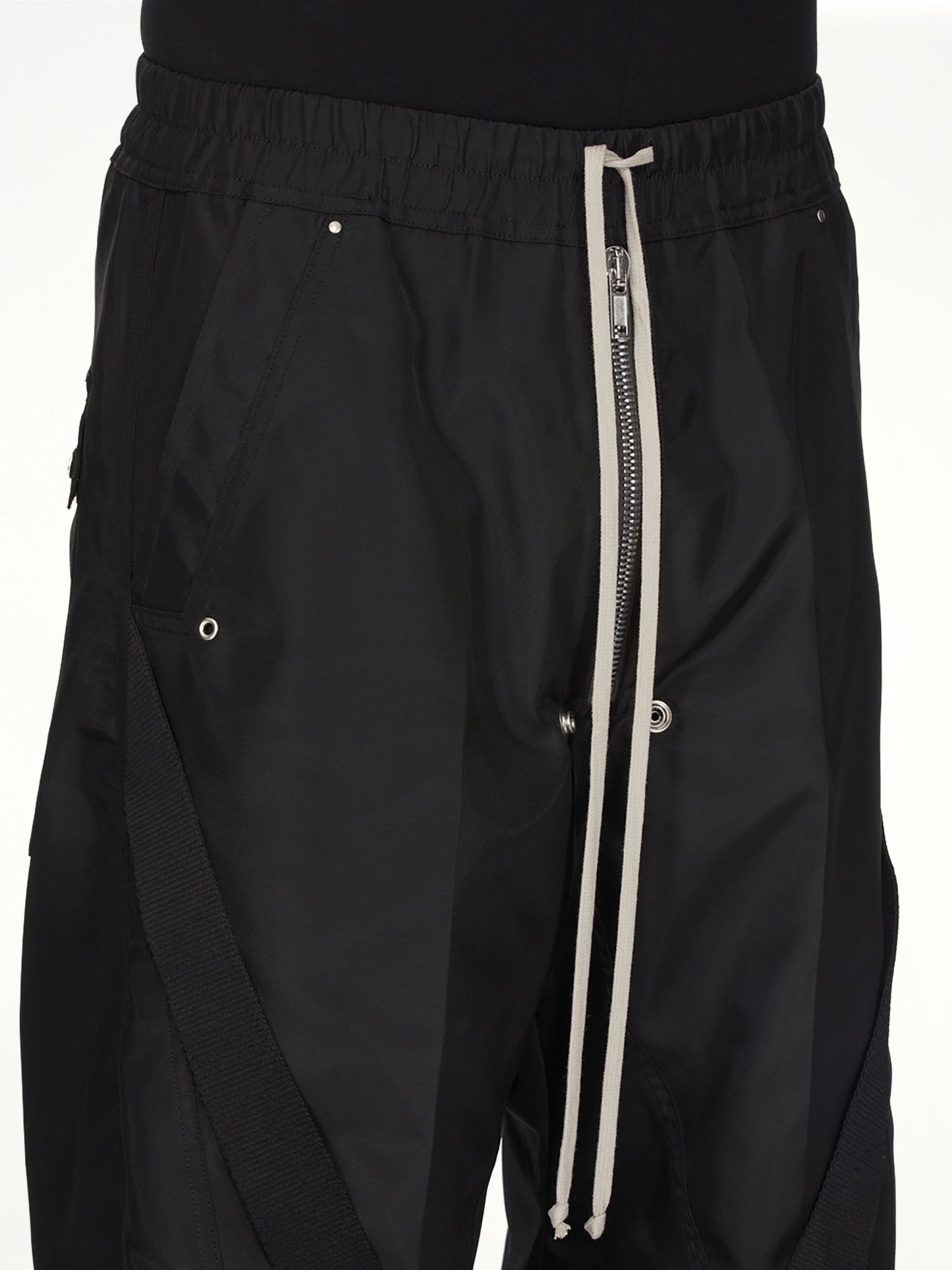 RICK OWENS Strapped Wide Bela Pants (Black)