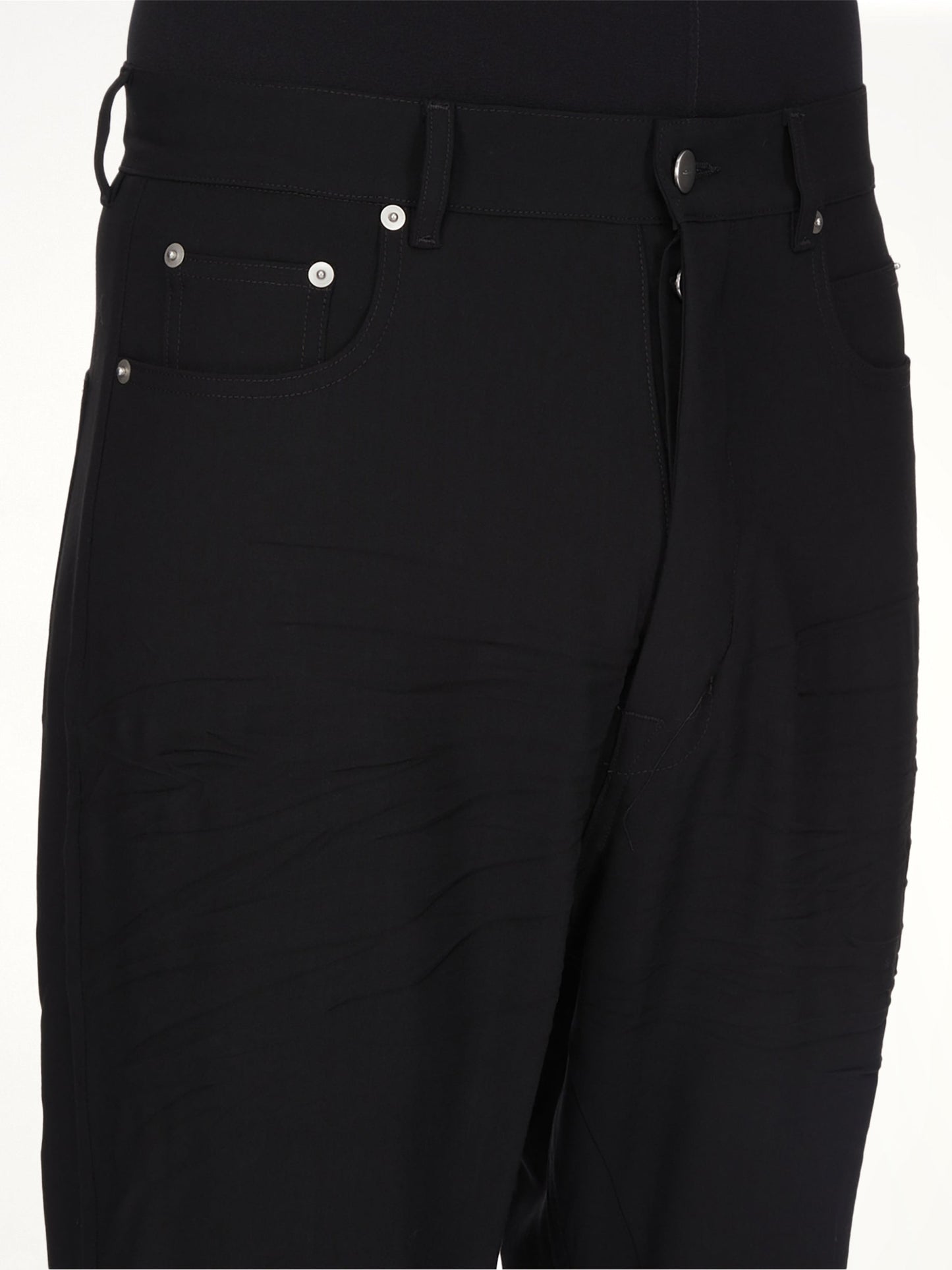 RICK OWENS Wool Bolan Bootcut (Black)