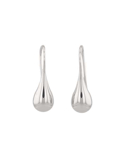 LAVANA Raindrop Hook Silver Drop Earrings